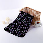 Lights Heart Pattern Print Towel