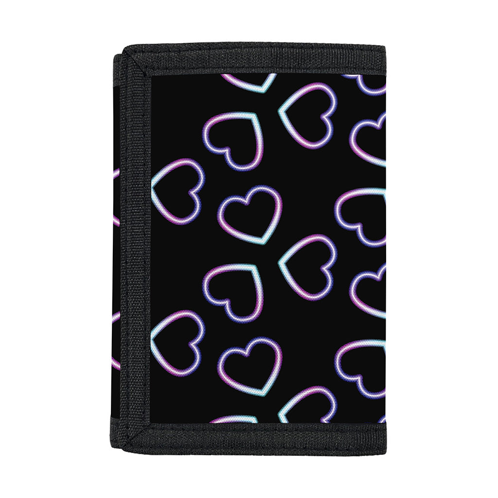 Lights Heart Pattern Print Trifold Wallet
