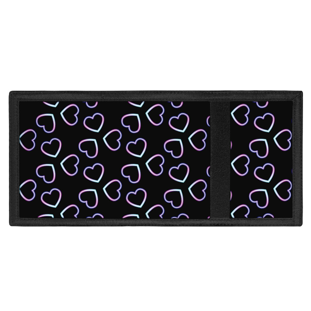 Lights Heart Pattern Print Trifold Wallet