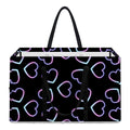 Lights Heart Pattern Print Utility Tote Bag