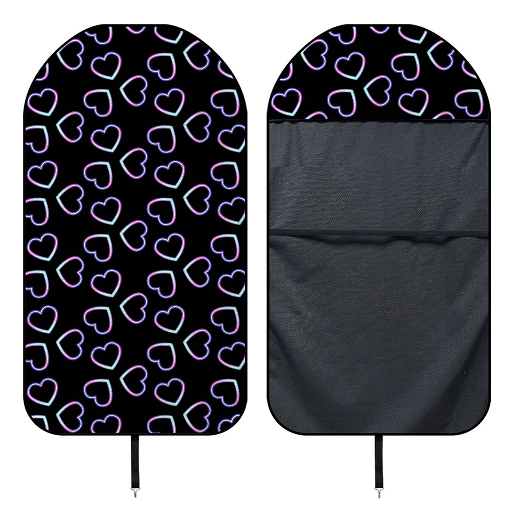 Lights Heart Pattern Print Waterproof Car Seat Cover