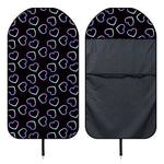 Lights Heart Pattern Print Waterproof Car Seat Cover
