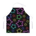Lights Star Pattern Print Adjustable Apron