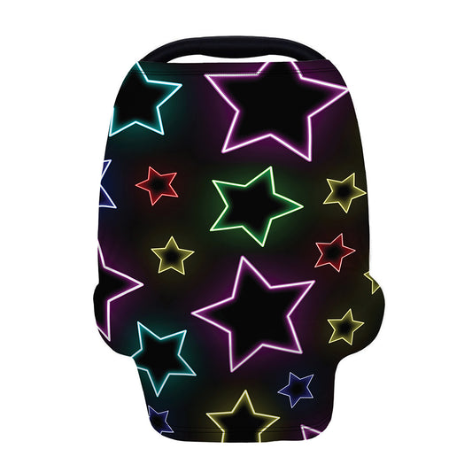 Lights Star Pattern Print Baby Seat Cover