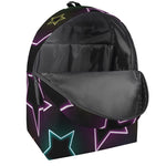 Lights Star Pattern Print Backpack