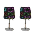 Lights Star Pattern Print Bar Stool Covers
