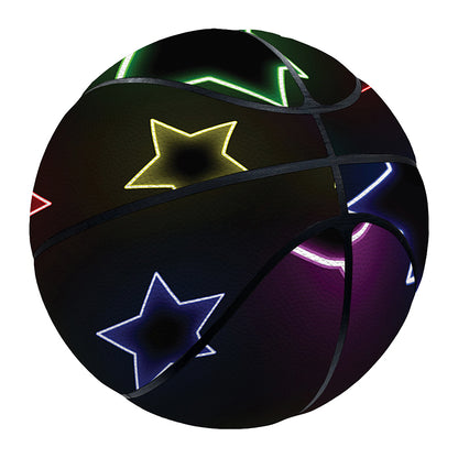 Lights Star Pattern Print Basketball