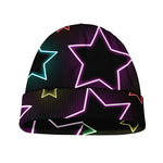 Lights Star Pattern Print Beanie