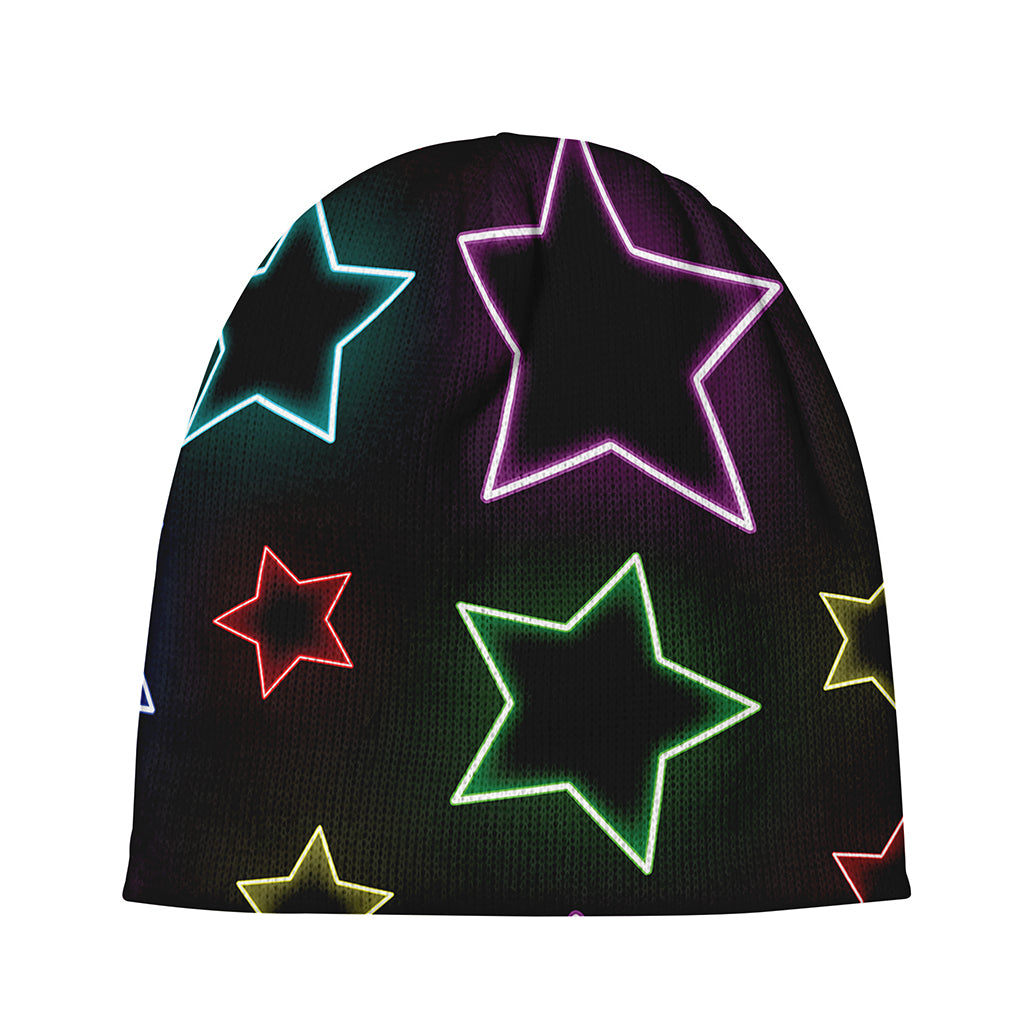 Lights Star Pattern Print Beanie