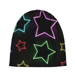 Lights Star Pattern Print Beanie