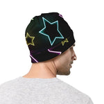 Lights Star Pattern Print Beanie