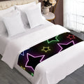 Lights Star Pattern Print Bed Runner