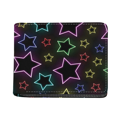 Lights Star Pattern Print Bifold Wallet