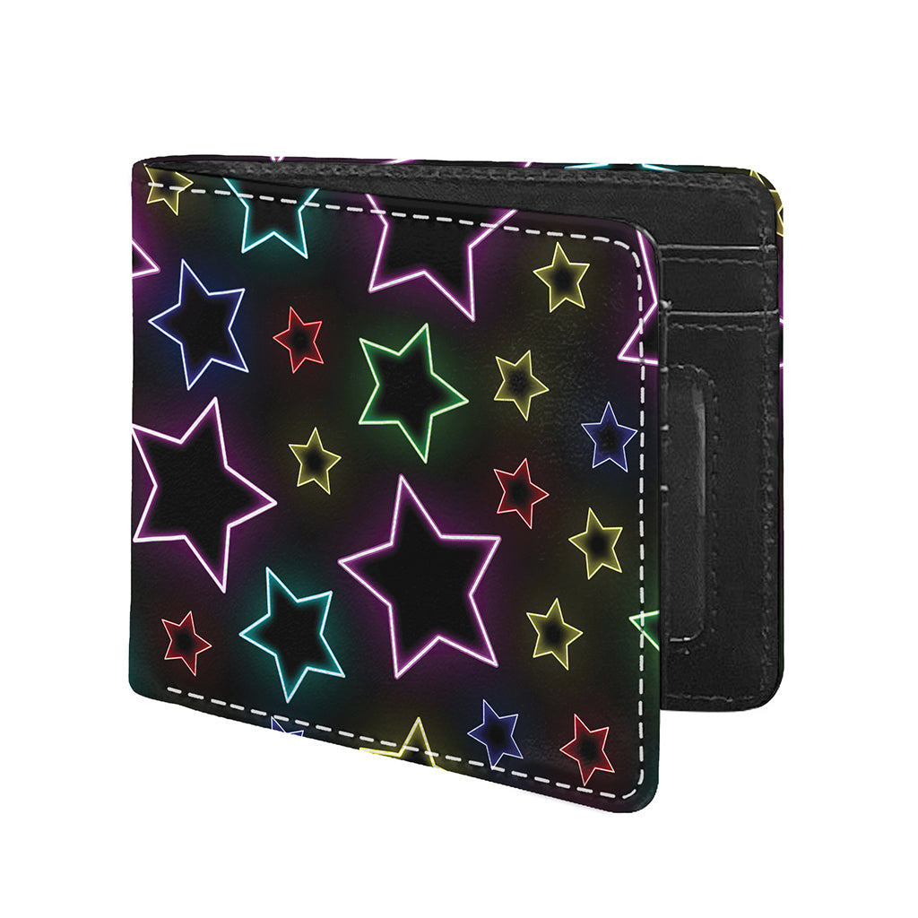 Lights Star Pattern Print Bifold Wallet