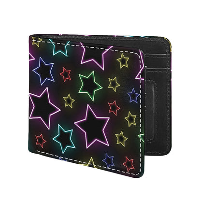 Lights Star Pattern Print Bifold Wallet