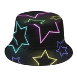 Lights Star Pattern Print Bucket Hat