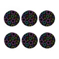 Lights Star Pattern Print Coaster Set