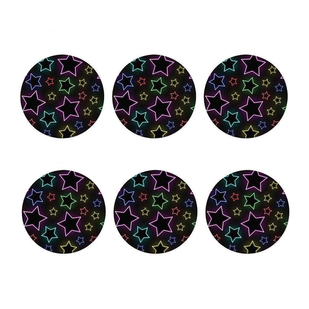 Lights Star Pattern Print Coaster Set