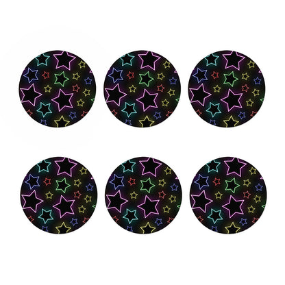 Lights Star Pattern Print Coaster Set