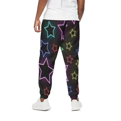 Lights Star Pattern Print Cotton Pants