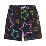 Lights Star Pattern Print Cotton Shorts