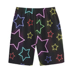 Lights Star Pattern Print Cotton Shorts