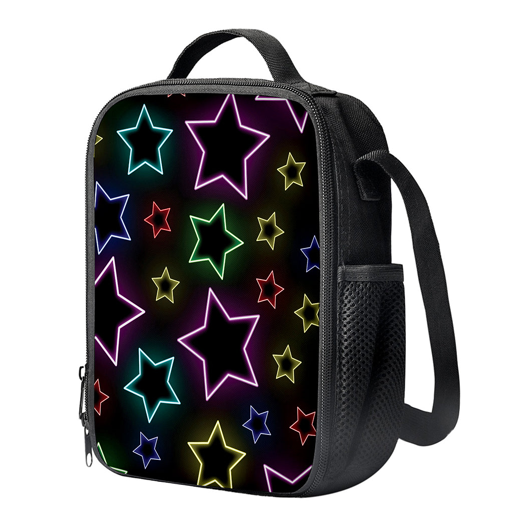 Lights Star Pattern Print Crossbody Lunch Bag