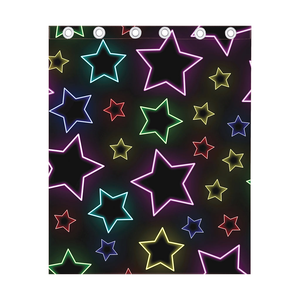 Lights Star Pattern Print Curtain