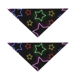 Lights Star Pattern Print Dog Bandana