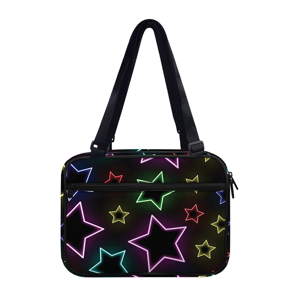 Lights Star Pattern Print Double Strap Bible Bag