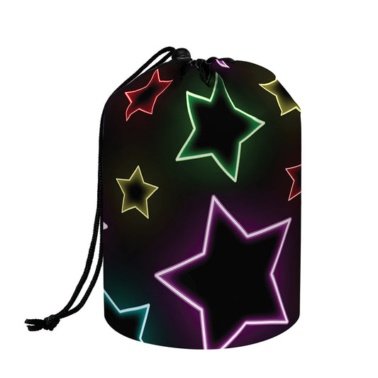 Lights Star Pattern Print Drawstring Makeup Bag