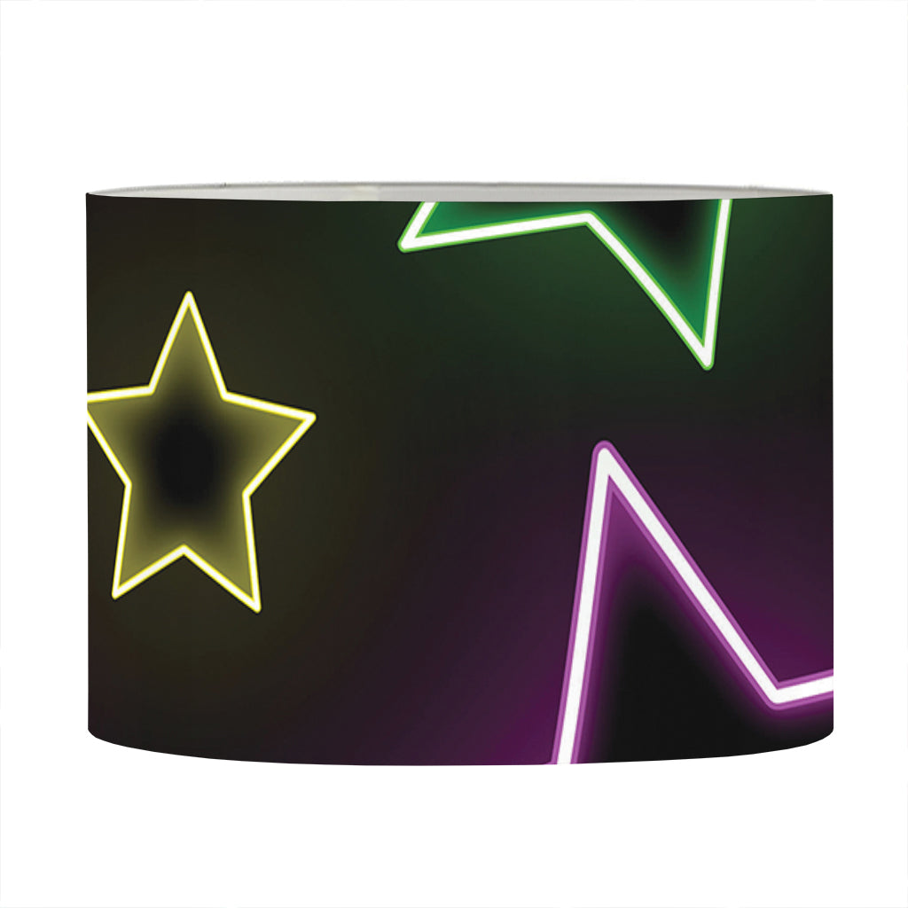 Lights Star Pattern Print Drum Lamp Shade
