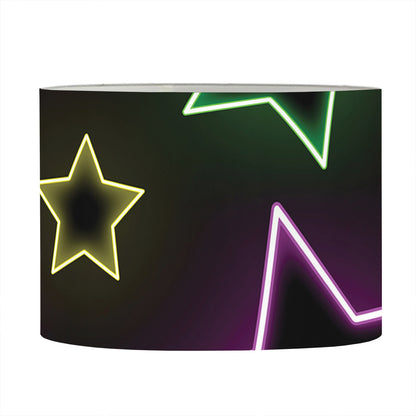 Lights Star Pattern Print Drum Lamp Shade