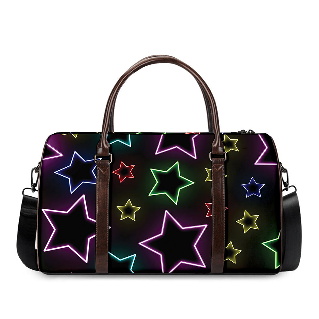 Lights Star Pattern Print Duffle Bag