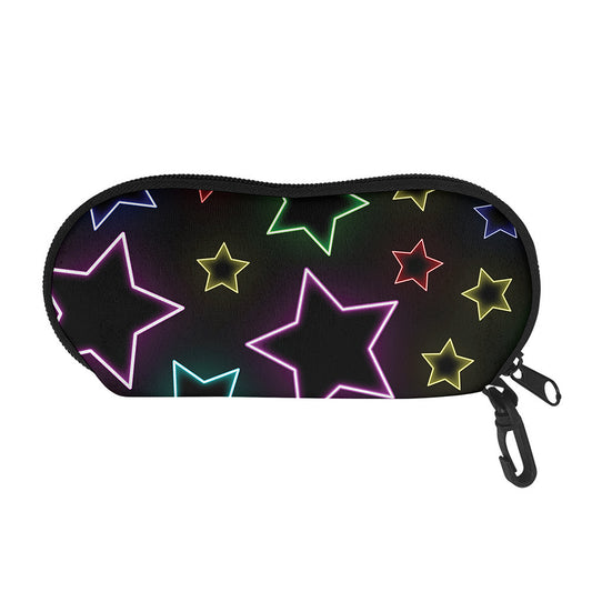Lights Star Pattern Print Glasses Case
