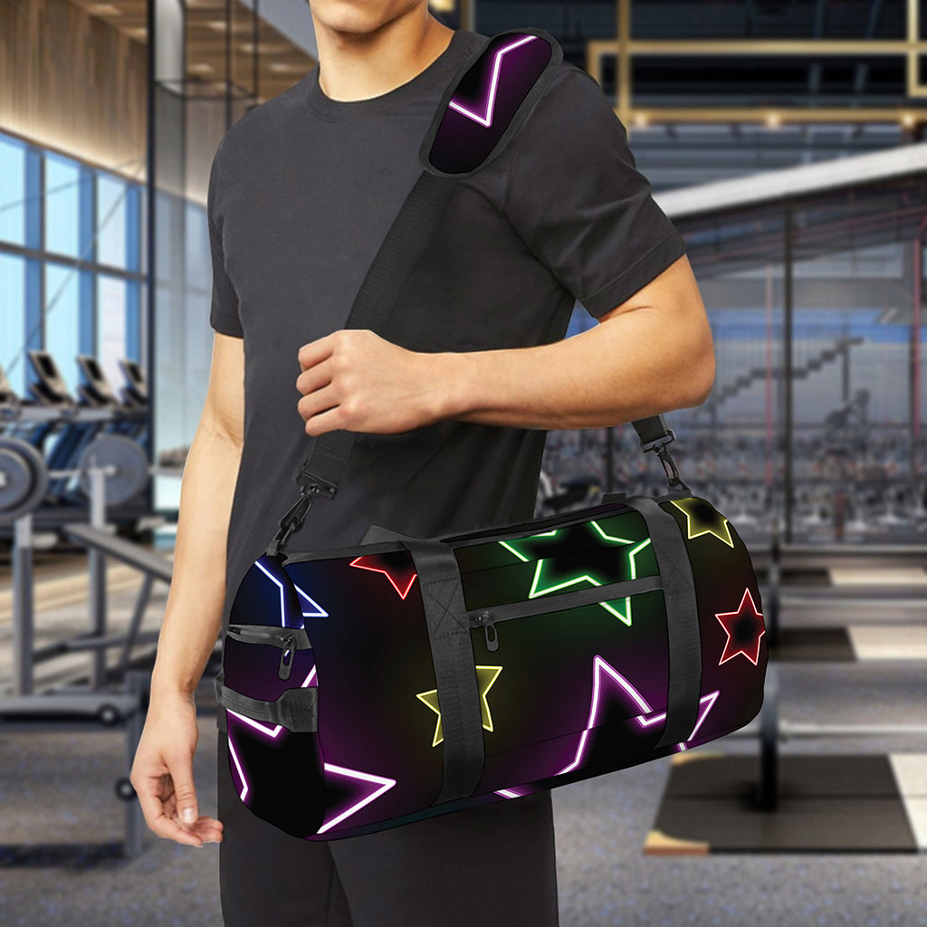 Lights Star Pattern Print Gym Bag