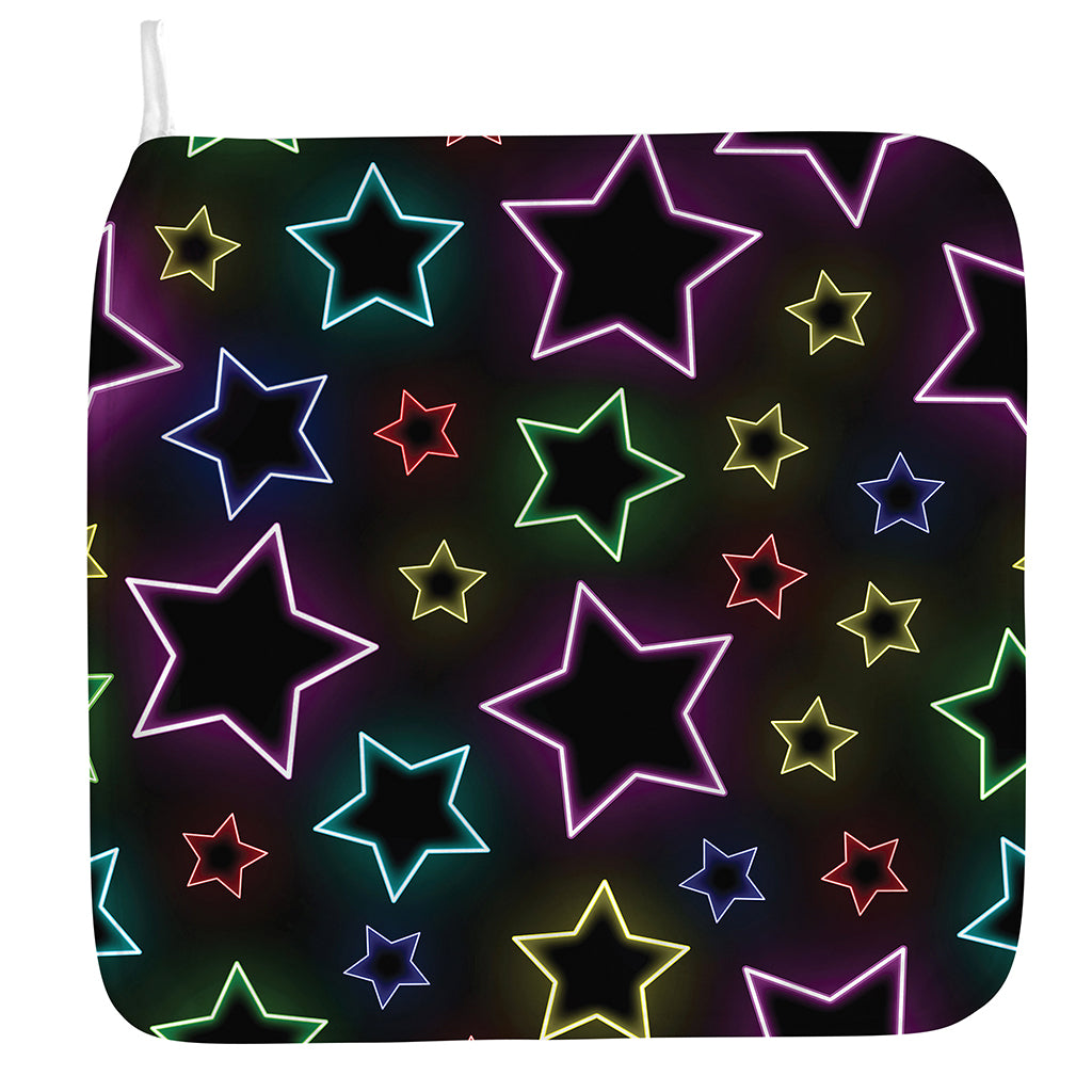 Lights Star Pattern Print Hand Towel
