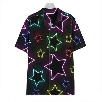 Lights Star Pattern Print Hawaiian Shirt