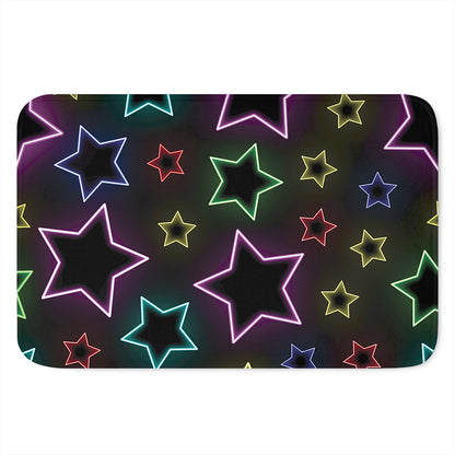 Lights Star Pattern Print Indoor Door Mat