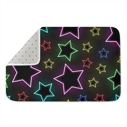 Lights Star Pattern Print Indoor Door Mat