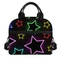 Lights Star Pattern Print Insulated Lunch Bag