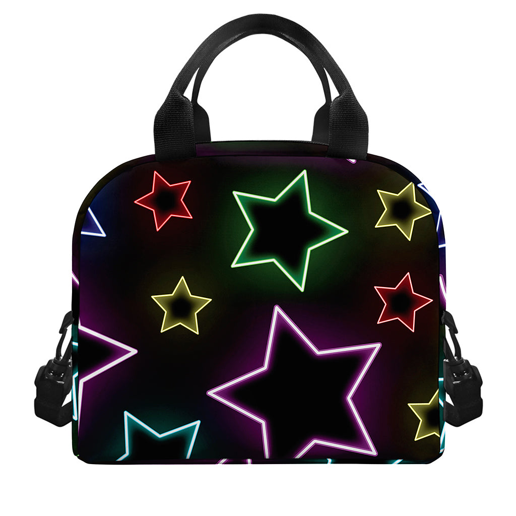 Lights Star Pattern Print Insulated Lunch Bag