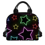 Lights Star Pattern Print Insulated Lunch Bag