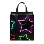 Lights Star Pattern Print Insulated Lunch Tote
