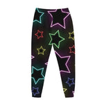 Lights Star Pattern Print Jogger Pants
