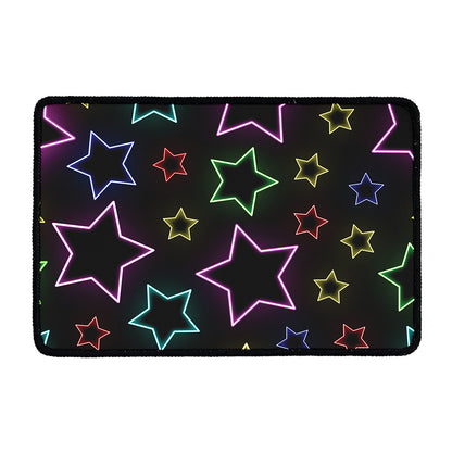 Lights Star Pattern Print Kitchen Mat