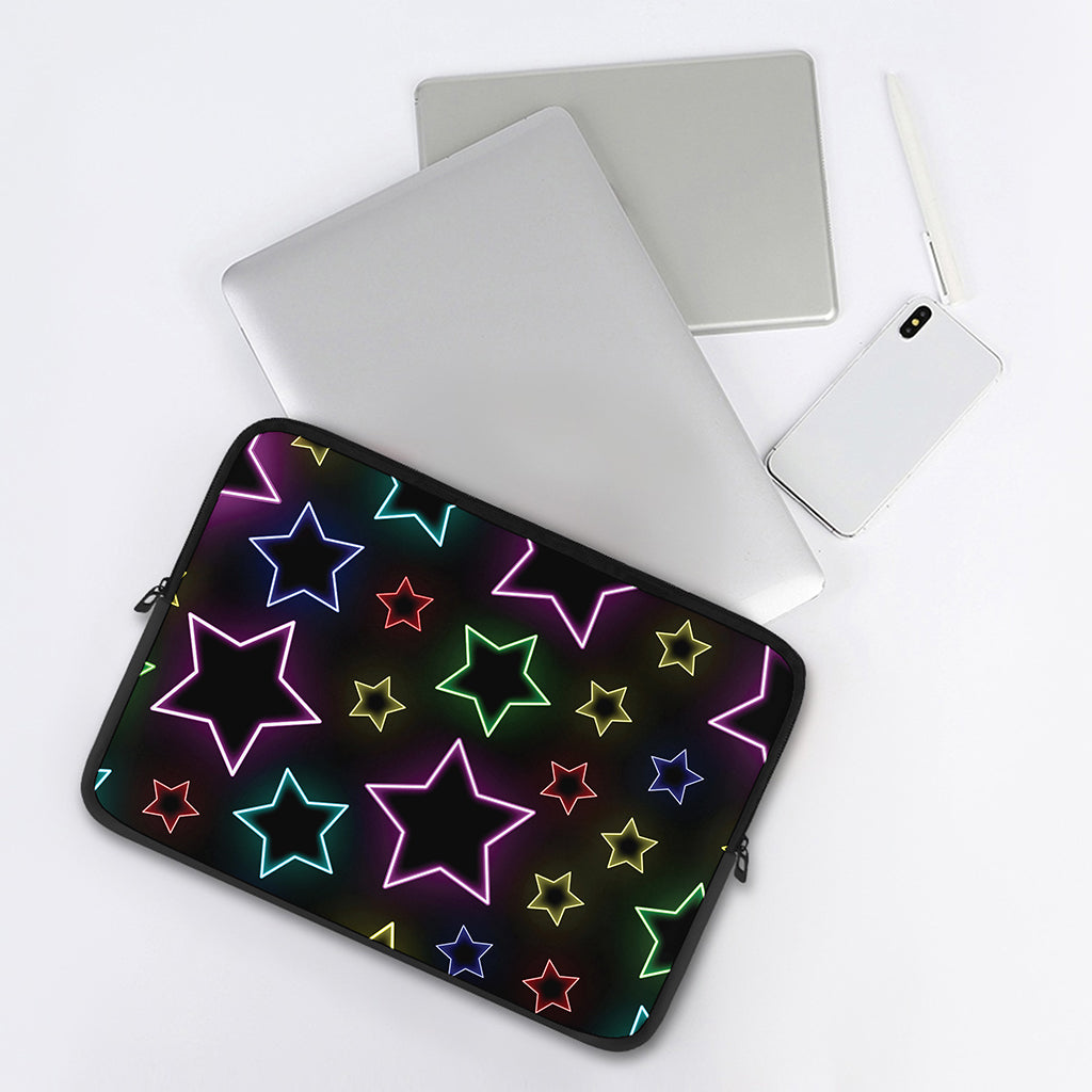 Lights Star Pattern Print Laptop Sleeve