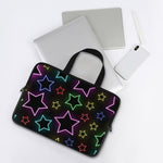 Lights Star Pattern Print Laptop Sleeve With Handle