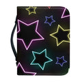 Lights Star Pattern Print Leather Bible Cover
