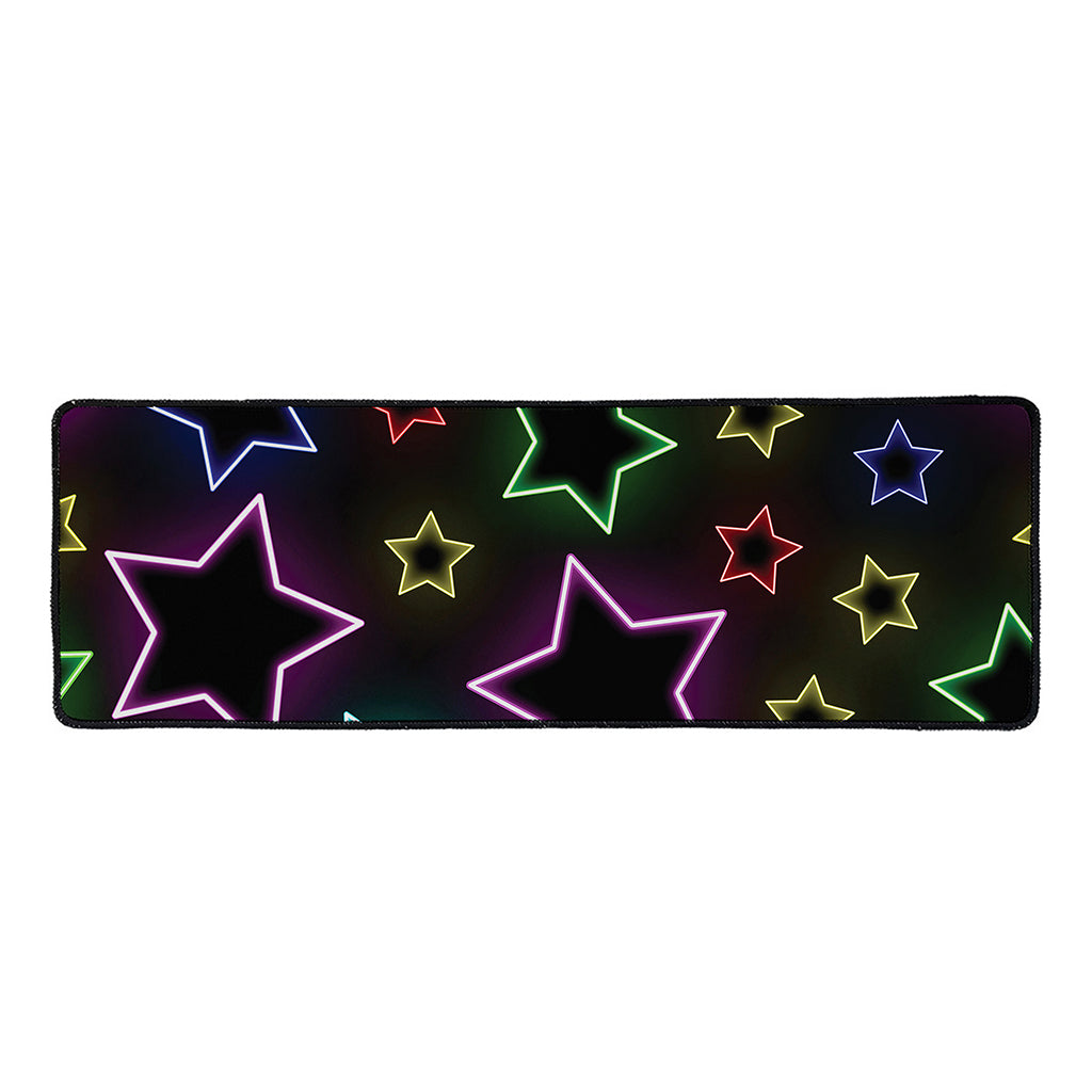 Lights Star Pattern Print Long Kitchen Mat